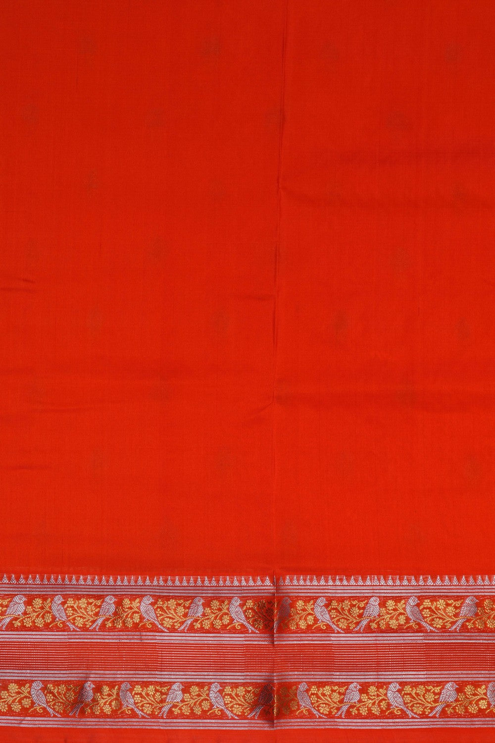 Image of Venkatagiri Silk Orange Saree