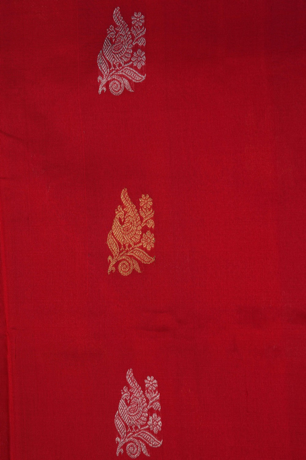 Image of Venkatagiri Silk Red Saree