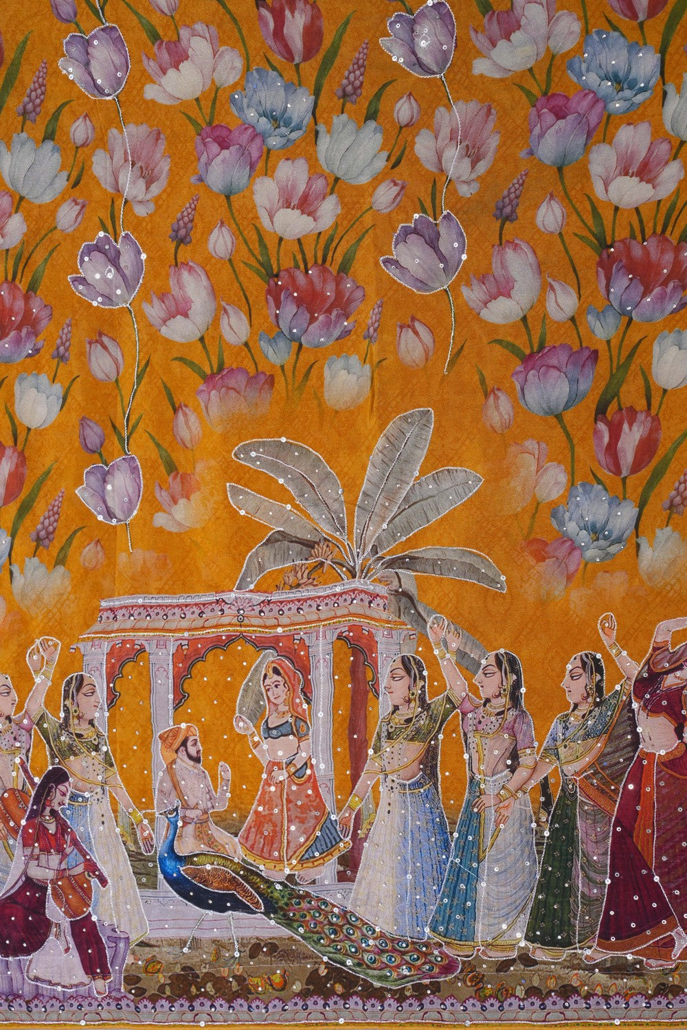 Image of A Crepe Embroidery Saree