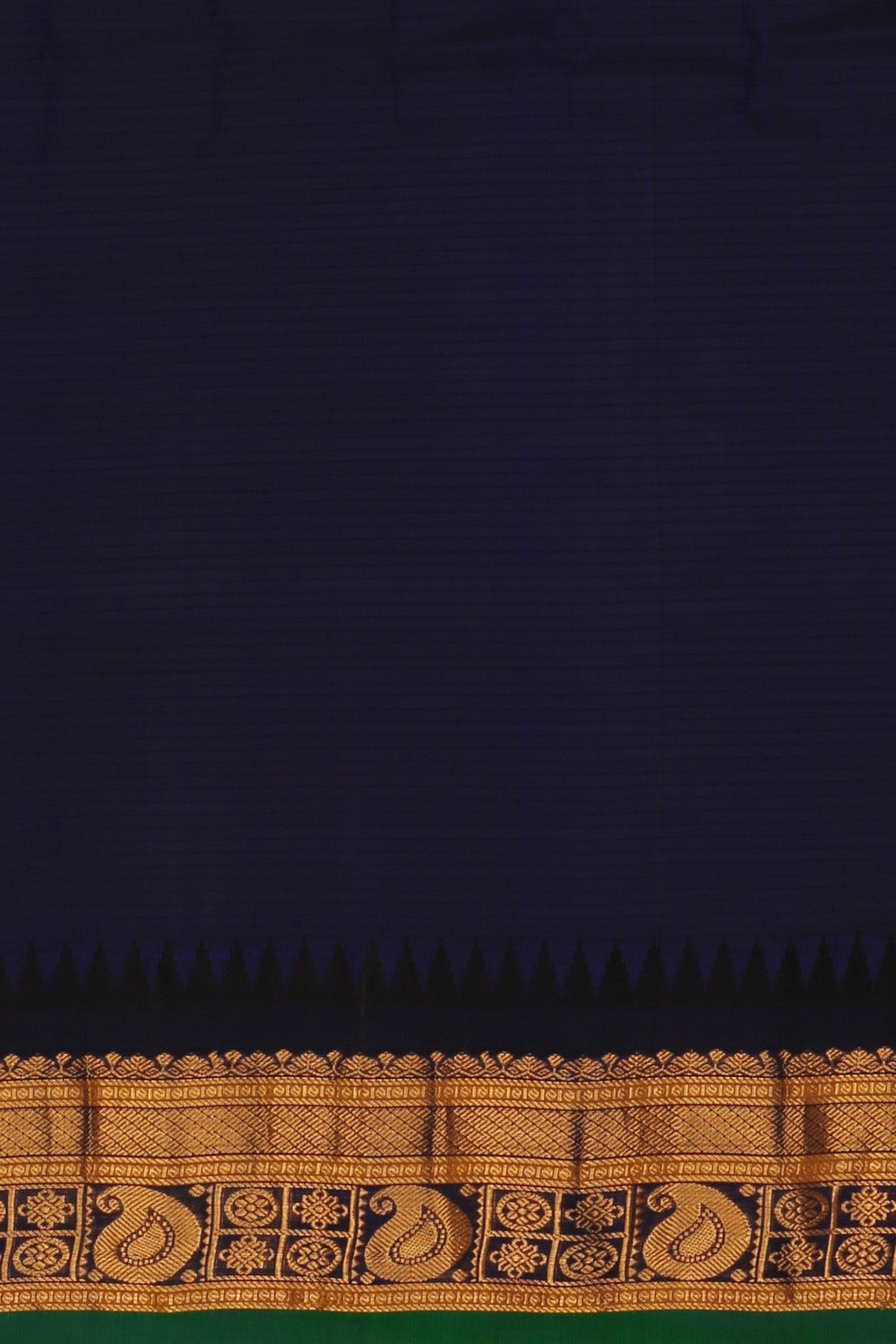 Image of Gadwal Cotton Silk Orange Saree