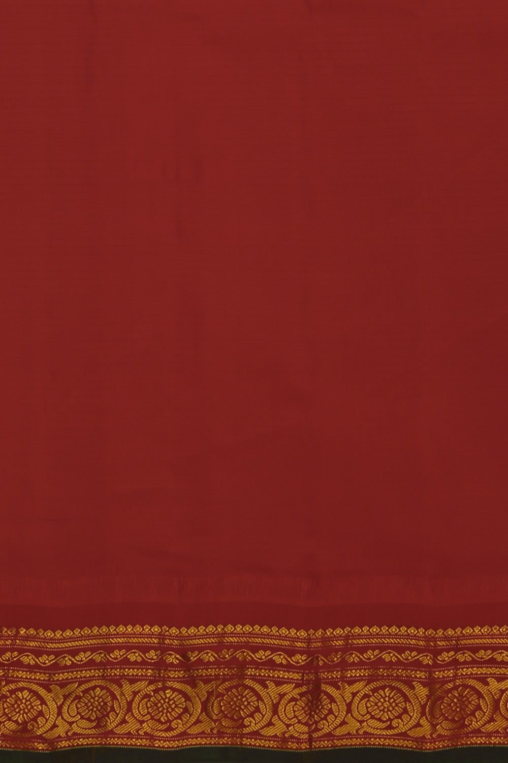 Image of Gadwal Cotton Silk White Saree