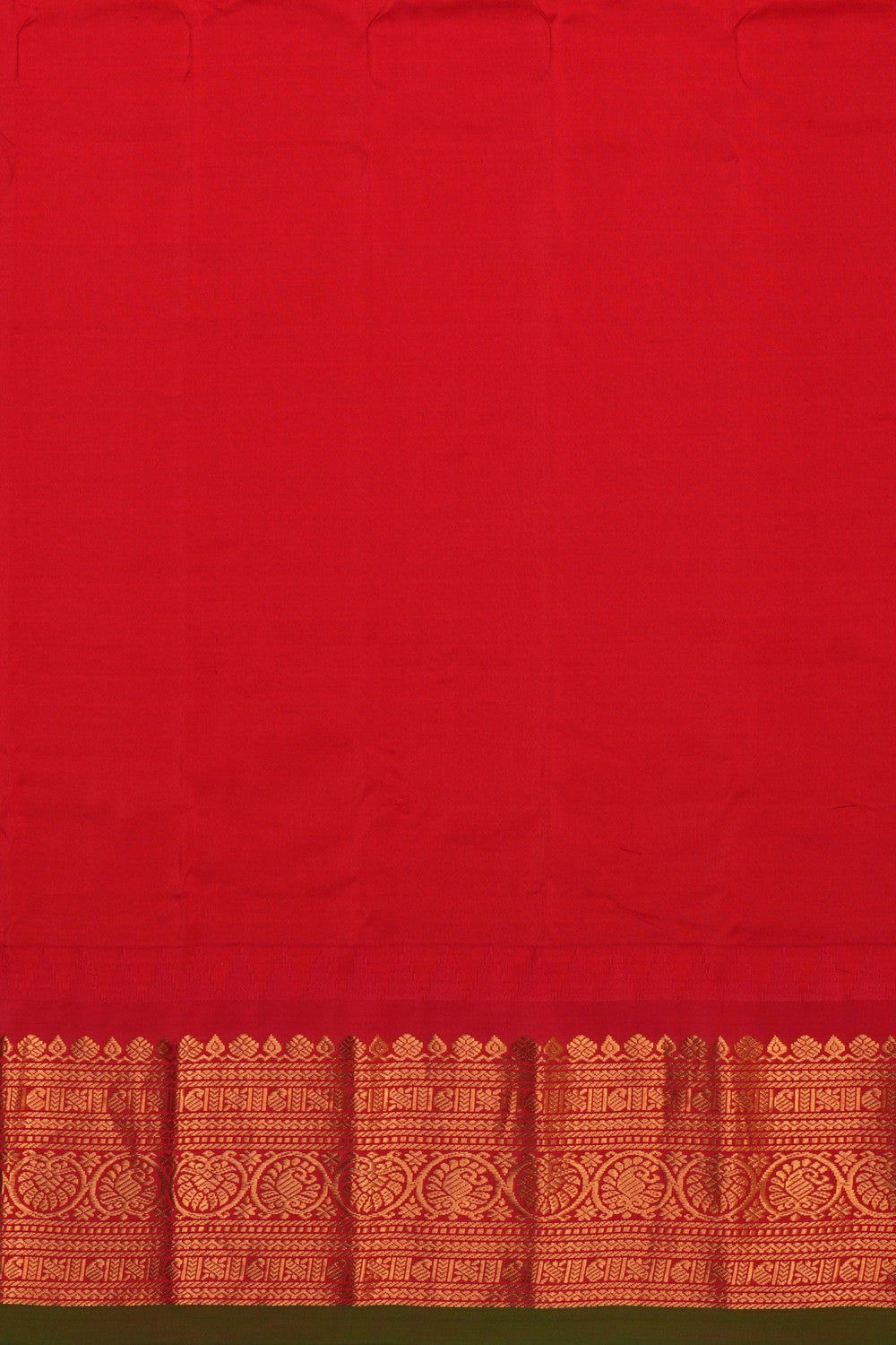 Image of Gadwal Silk Kattam Purple Saree