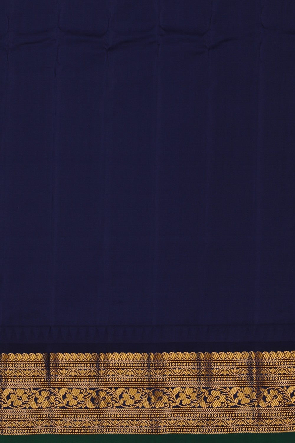 Image of Gadwal Silk Kattam Peach Saree