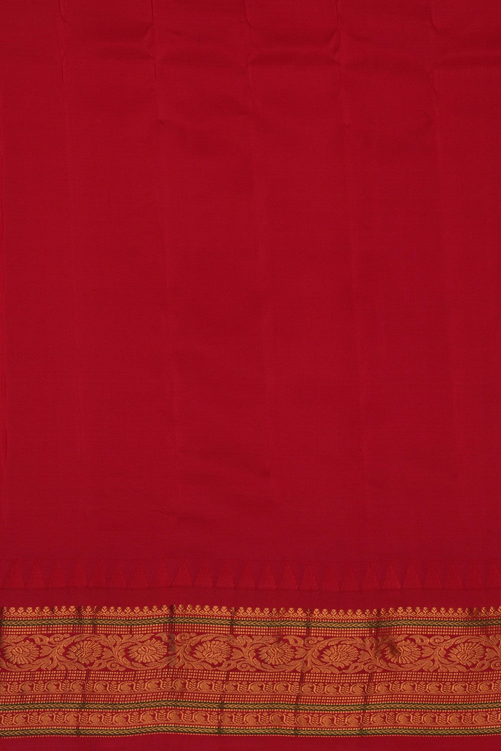 Image of Gadwal Silk Kattam Blue Saree