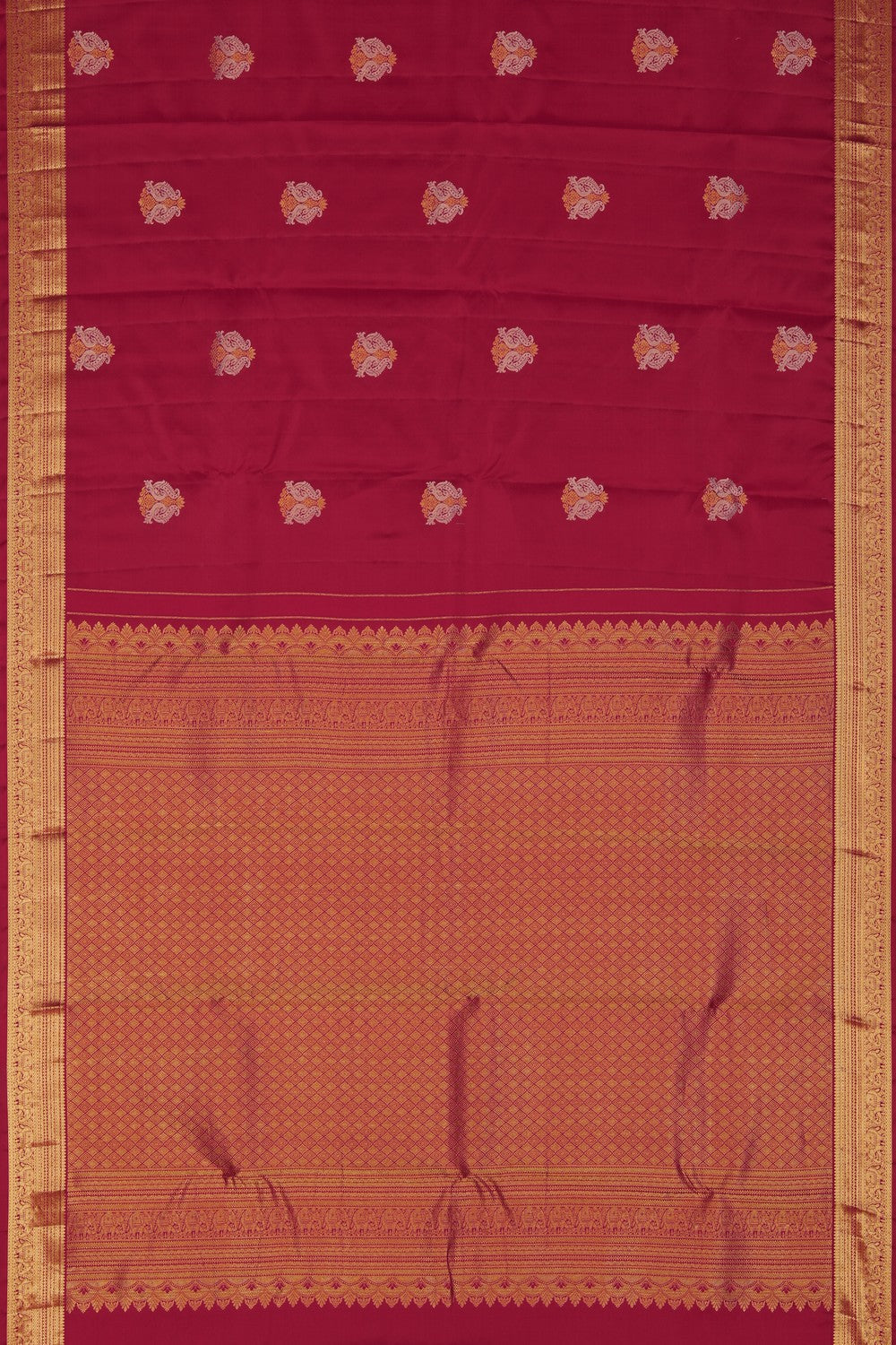 Image of South Silk Red Saree