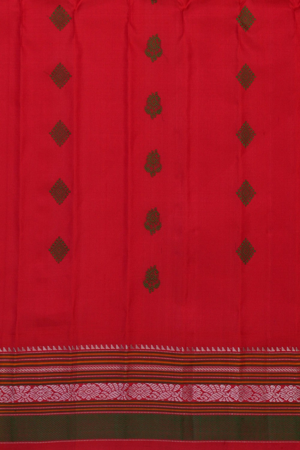 Image of Gadwal Silk Yellow Saree