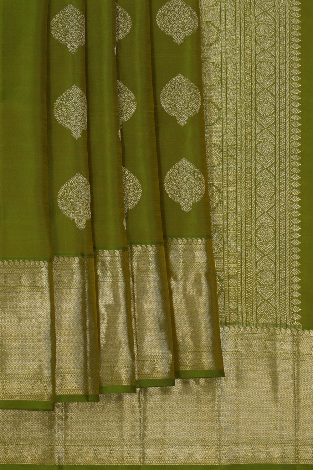 Image of Kanchipattu Heena Green Saree