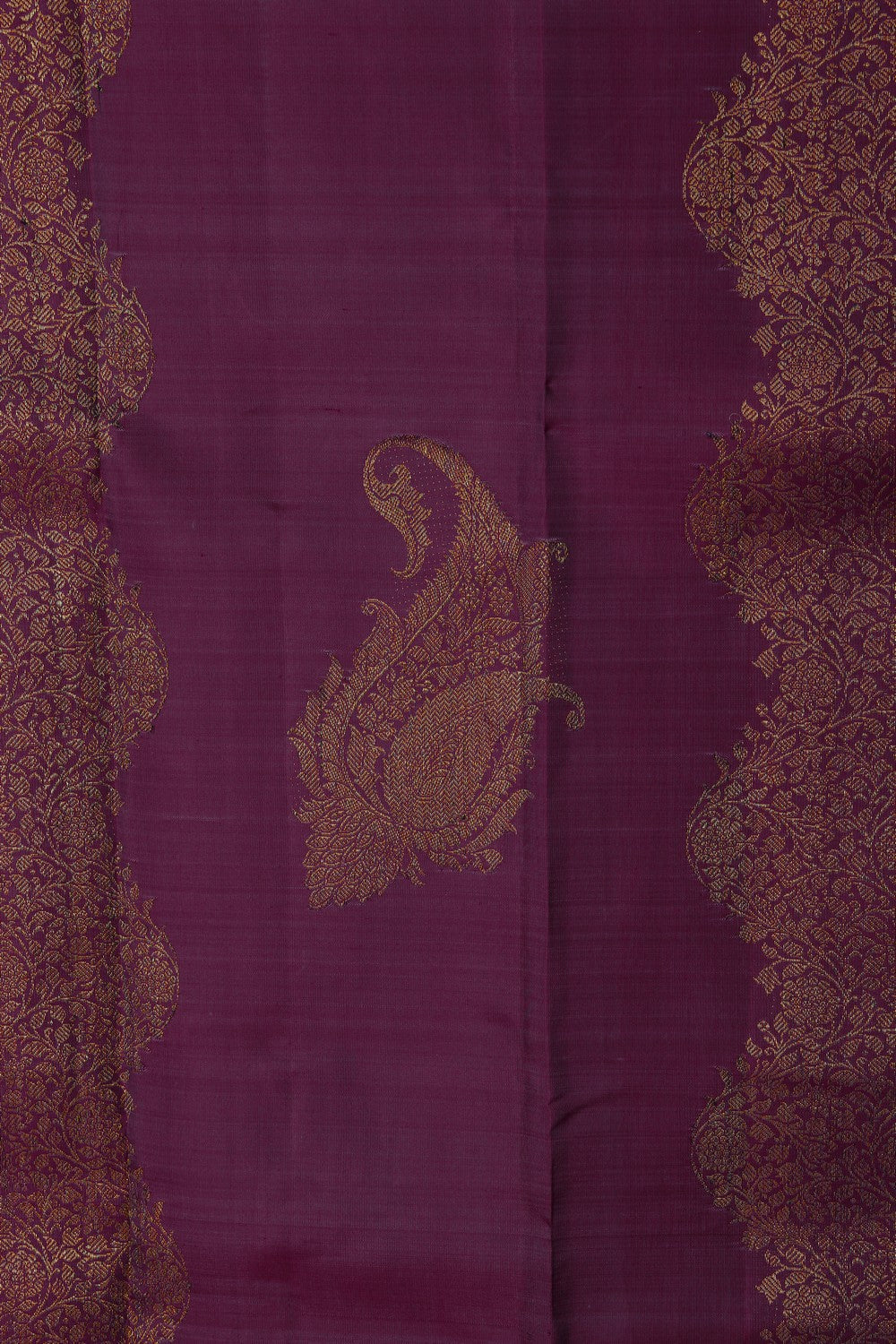 Image of Kanchipattu Designer Plum-Pink Saree