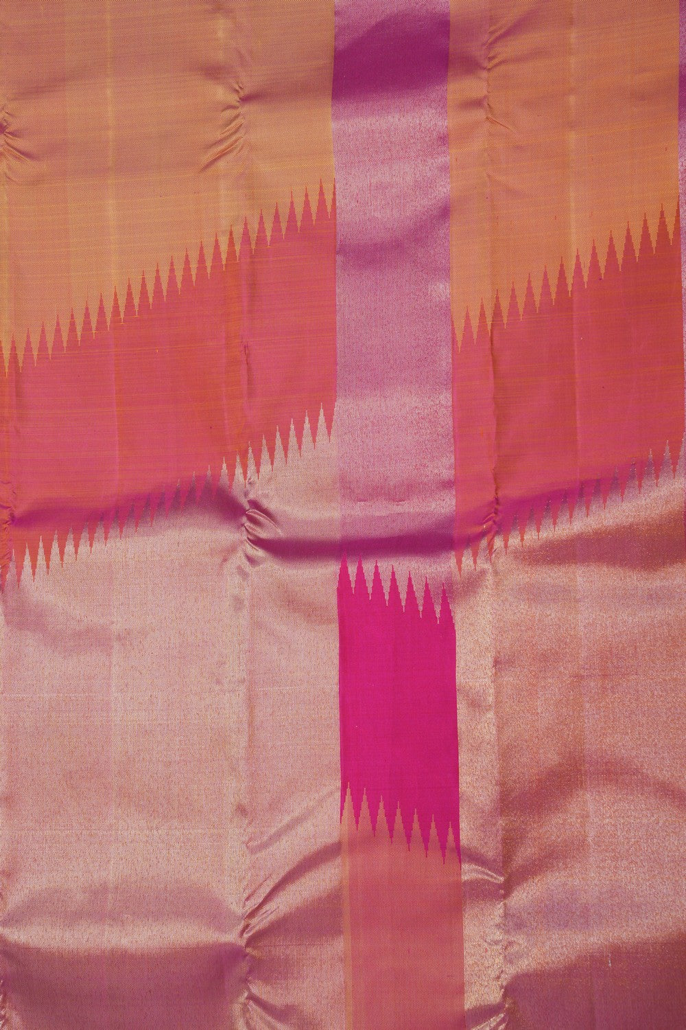 Image of Kanchipattu Geometric Pattern Saree