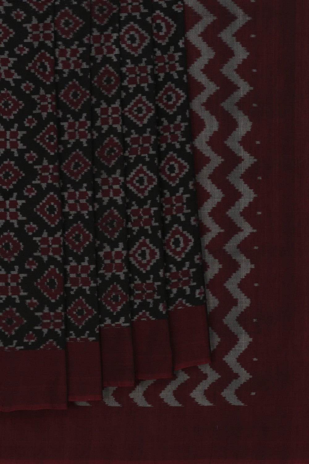 Image of Pochampally Ikat Silk Saree