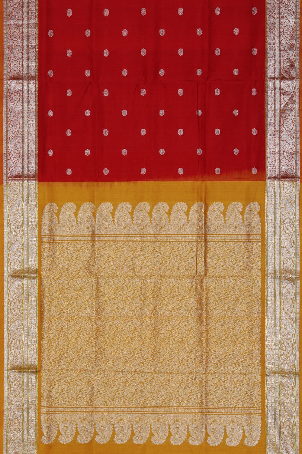 Image of Venkatagiri Silk Red Saree
