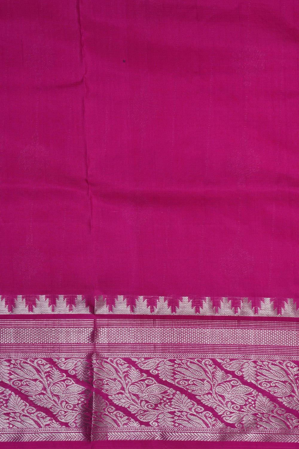 Image of Venkatagiri Silk Fuchsia Pink Saree