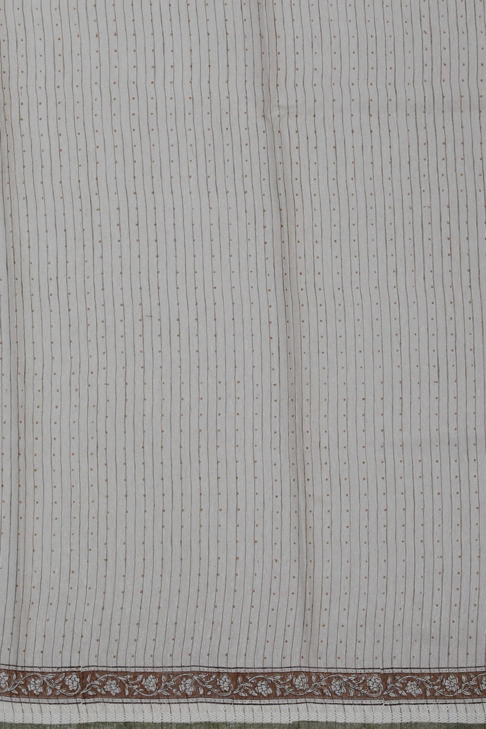 Image of A Tussar Floral Printed Saree