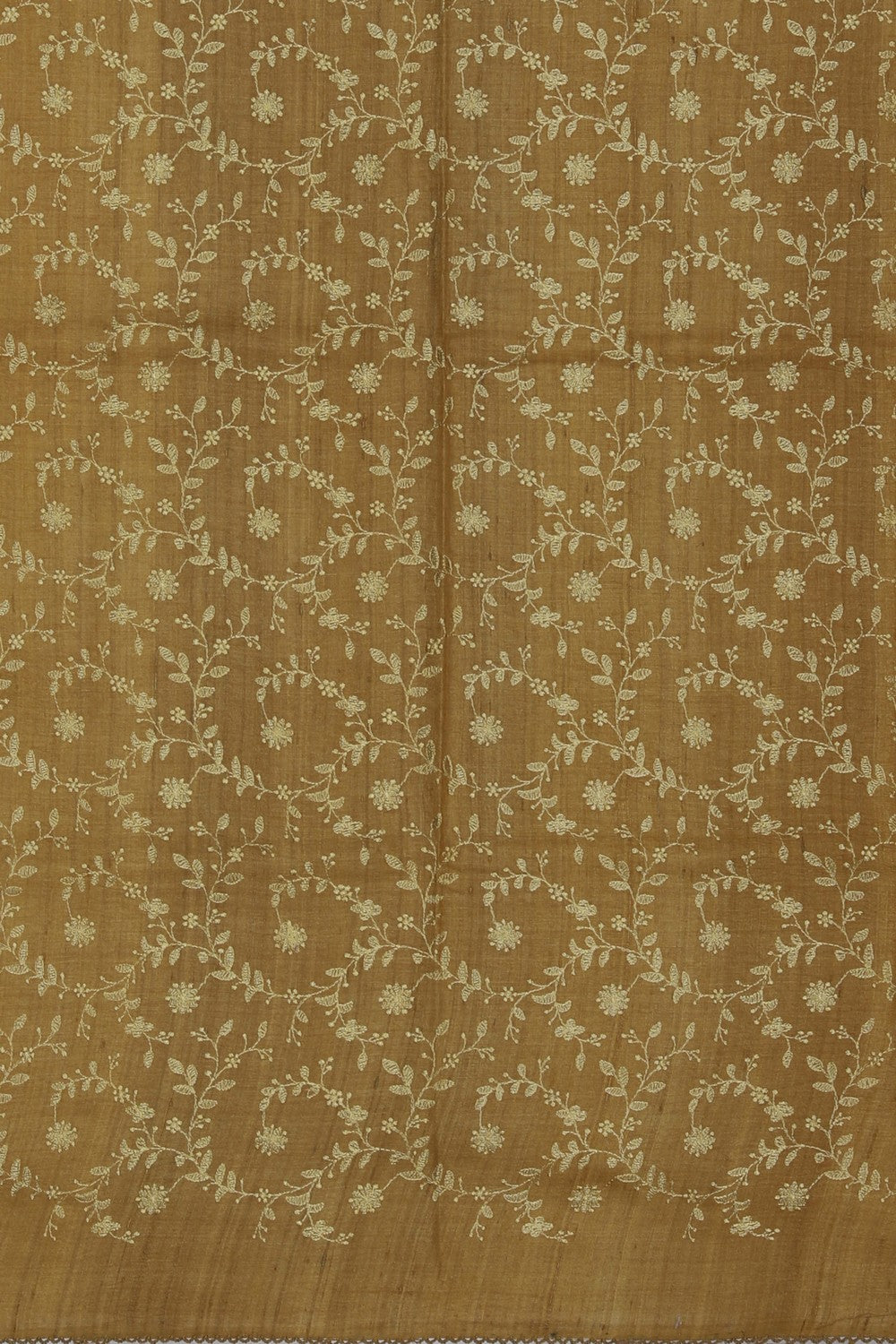 Image of A Tussar Floral Print Saree