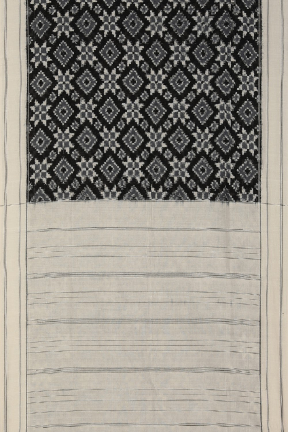Image of Pochampally Ikat Black Saree