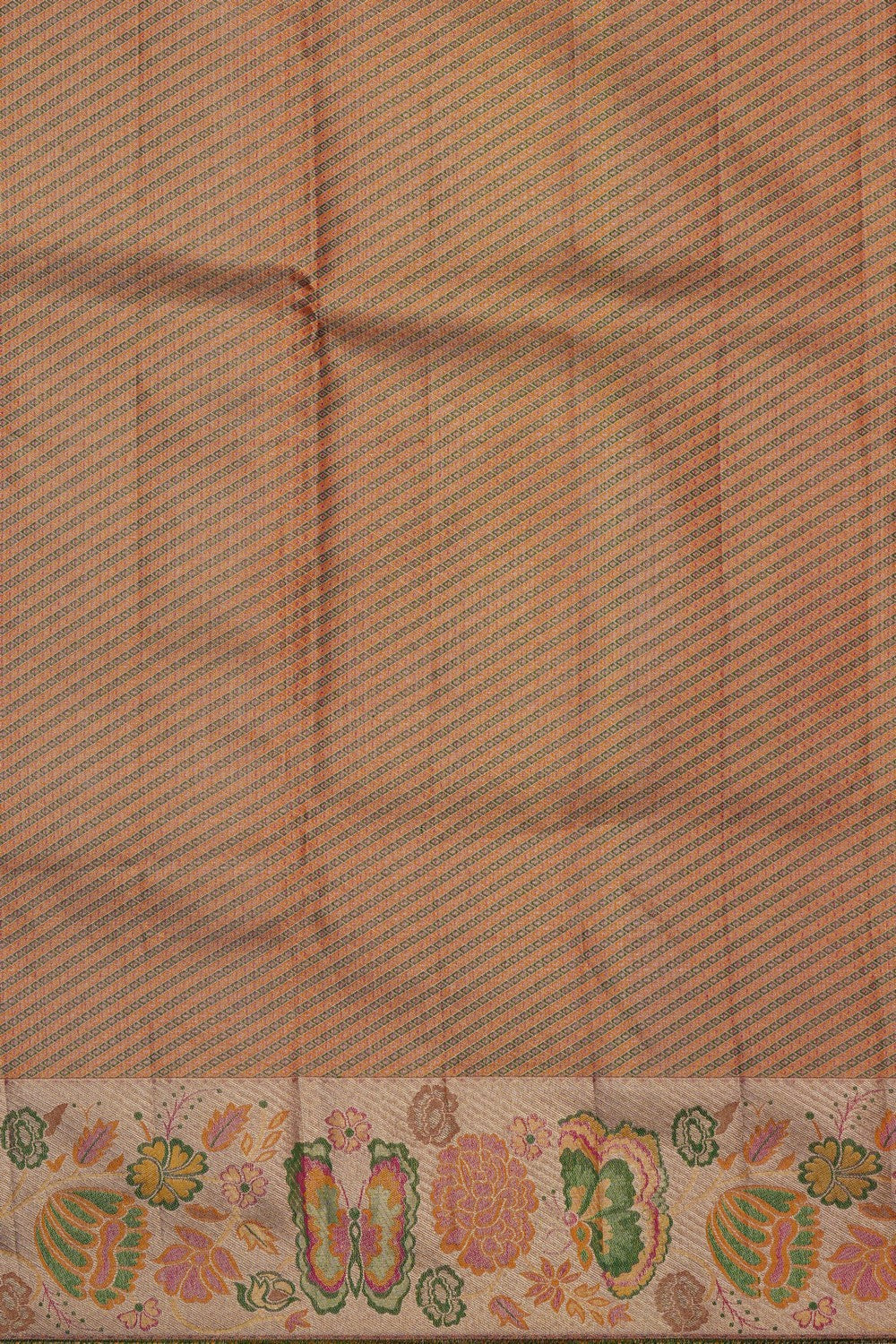 Image of Kanchi Silk Brocade Gold Saree