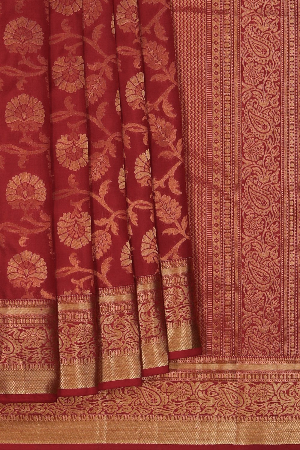 Image of Kanchipattu Brocade Red Saree