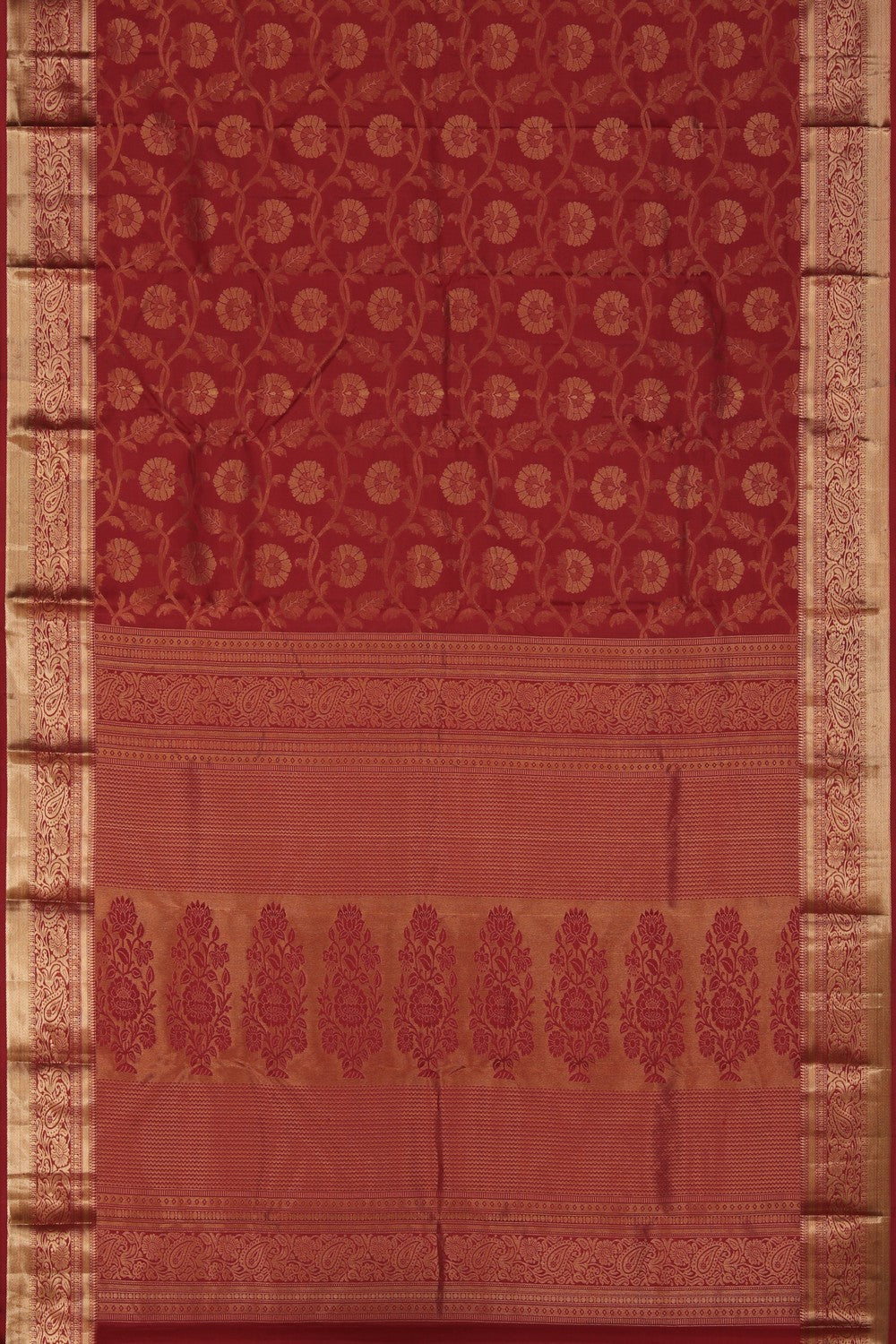 Image of Kanchipattu Brocade Red Saree