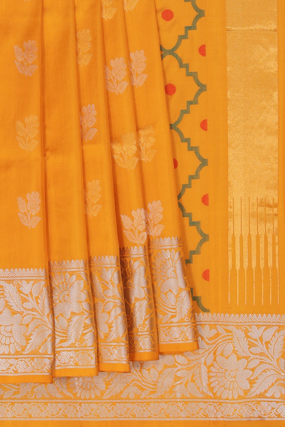 Image of Uppada Silk Orange Saree