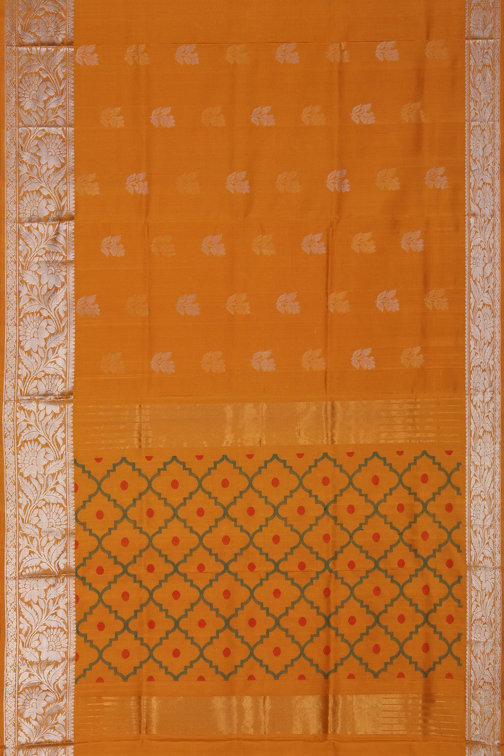Image of Uppada Silk Orange Saree