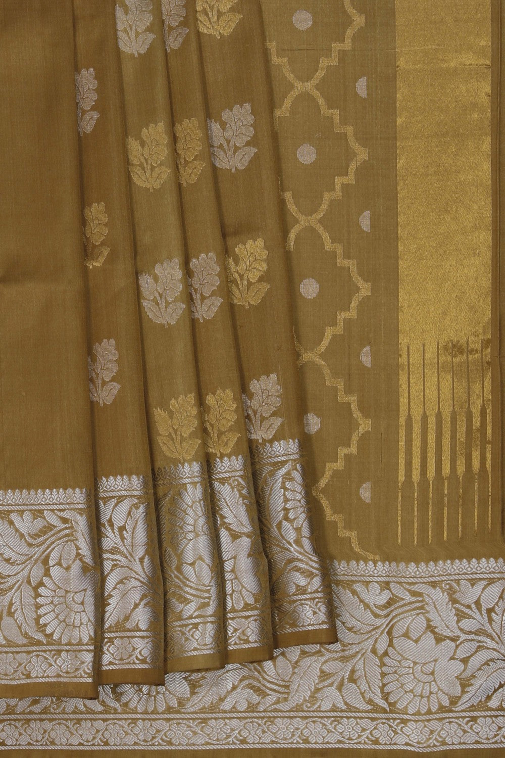 Image of Uppada Silk Brown Saree