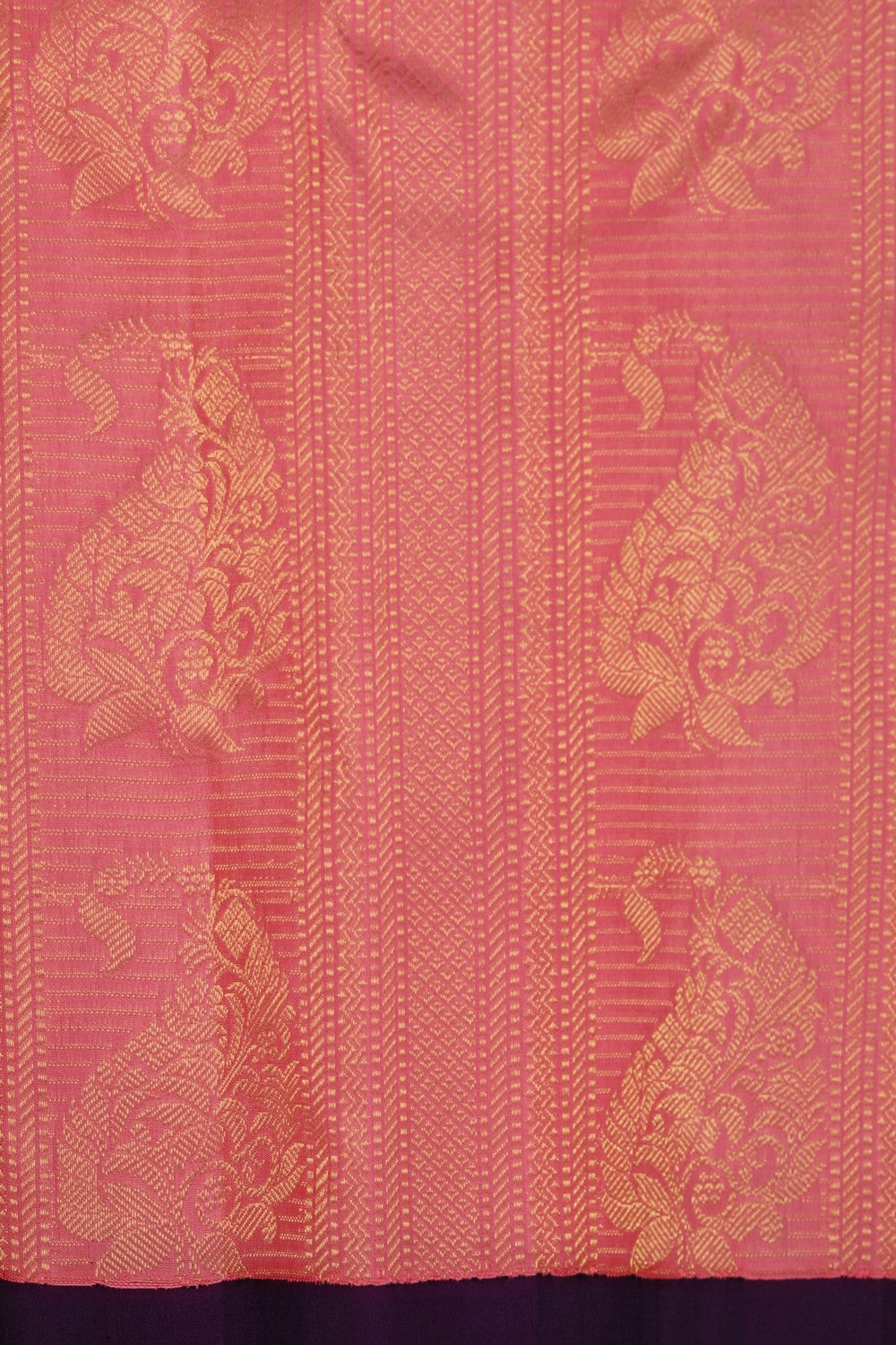 Image of Gadwal Silk Pink Saree
