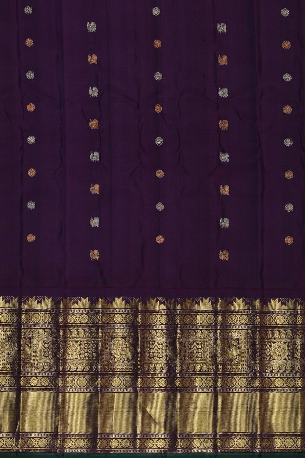 Image of Gadwal Silk Pink Saree