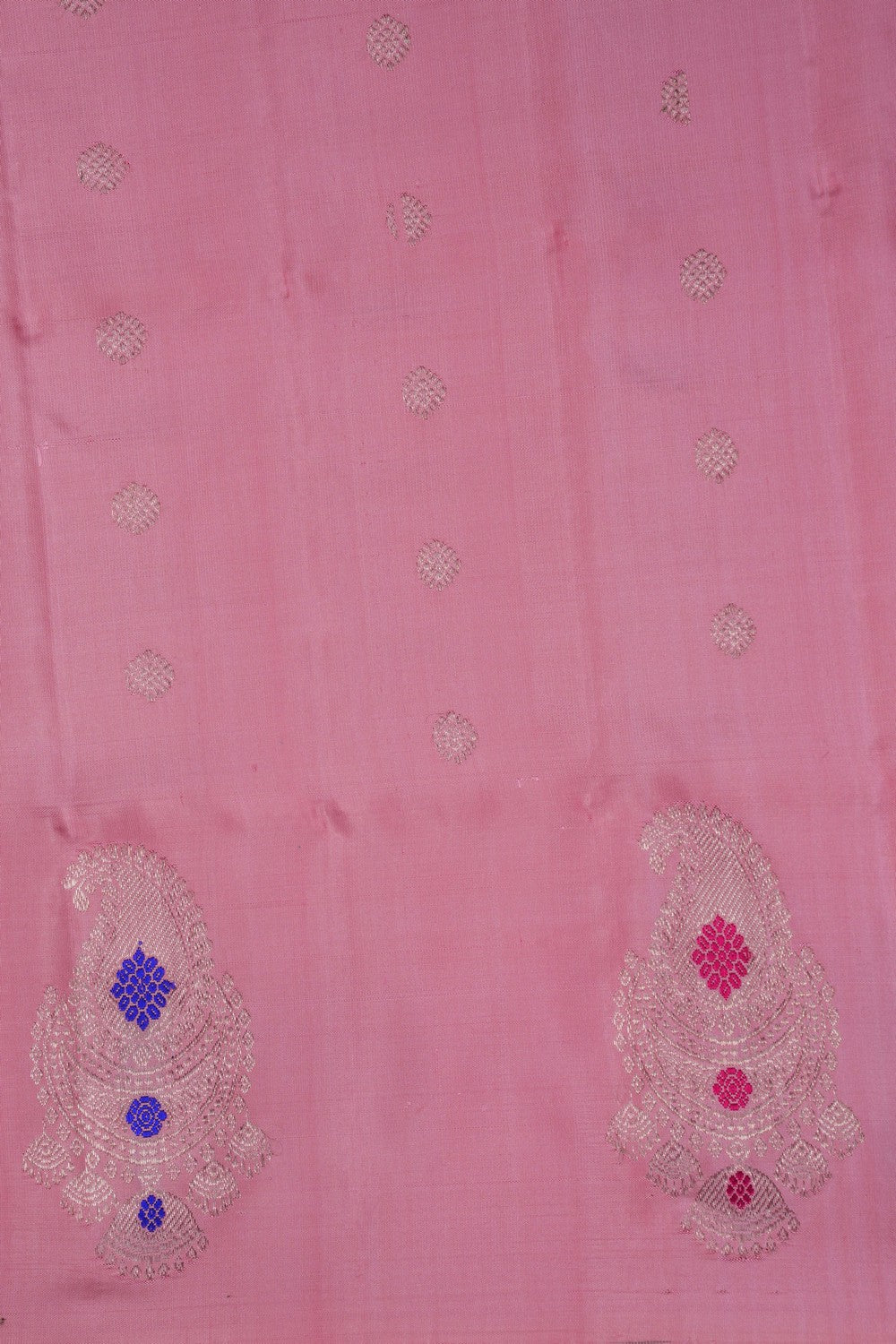 Image of Gadwal Silk Pink Saree