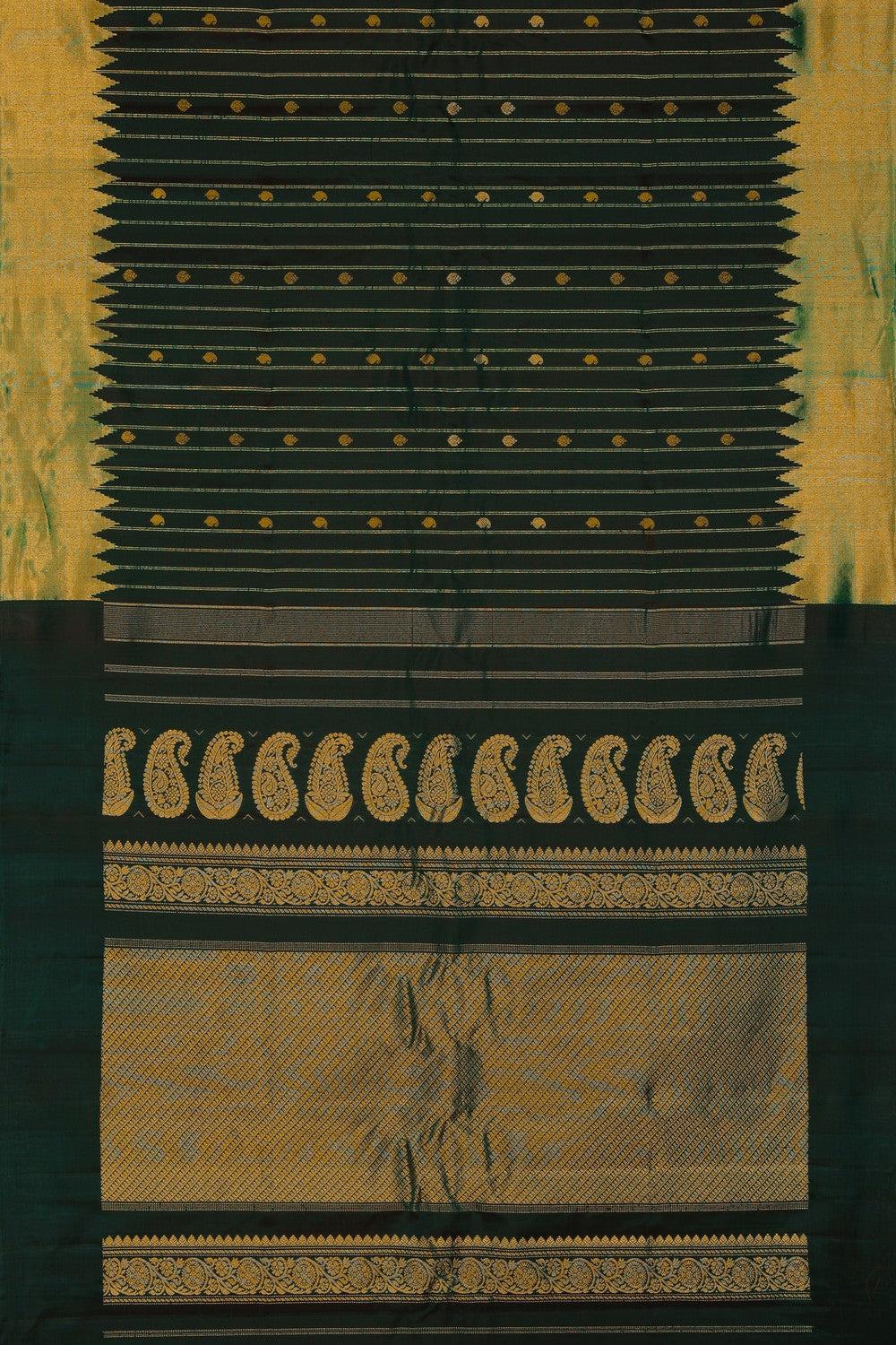 Image of Gadwal Silk Green Saree