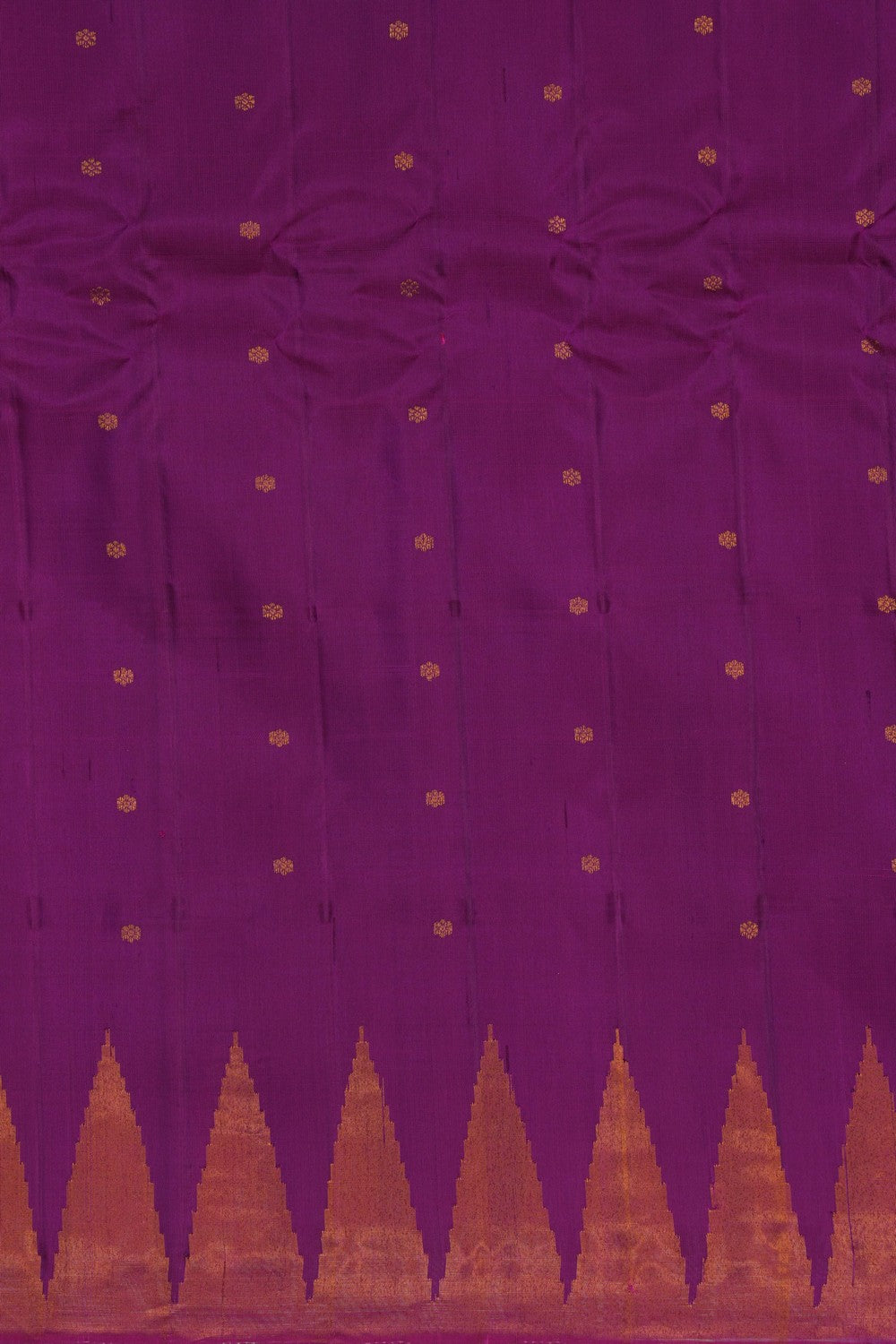 Image of Gadwal Silk Purple Saree