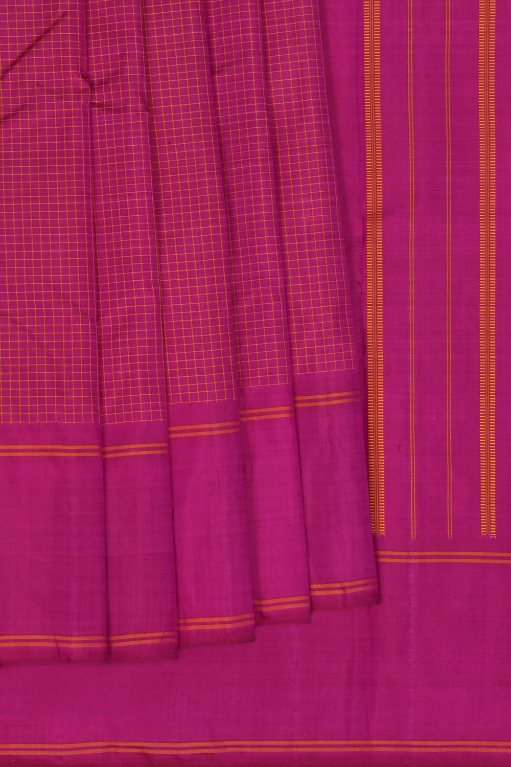 Image of Arani Silk Kattam Pink Saree