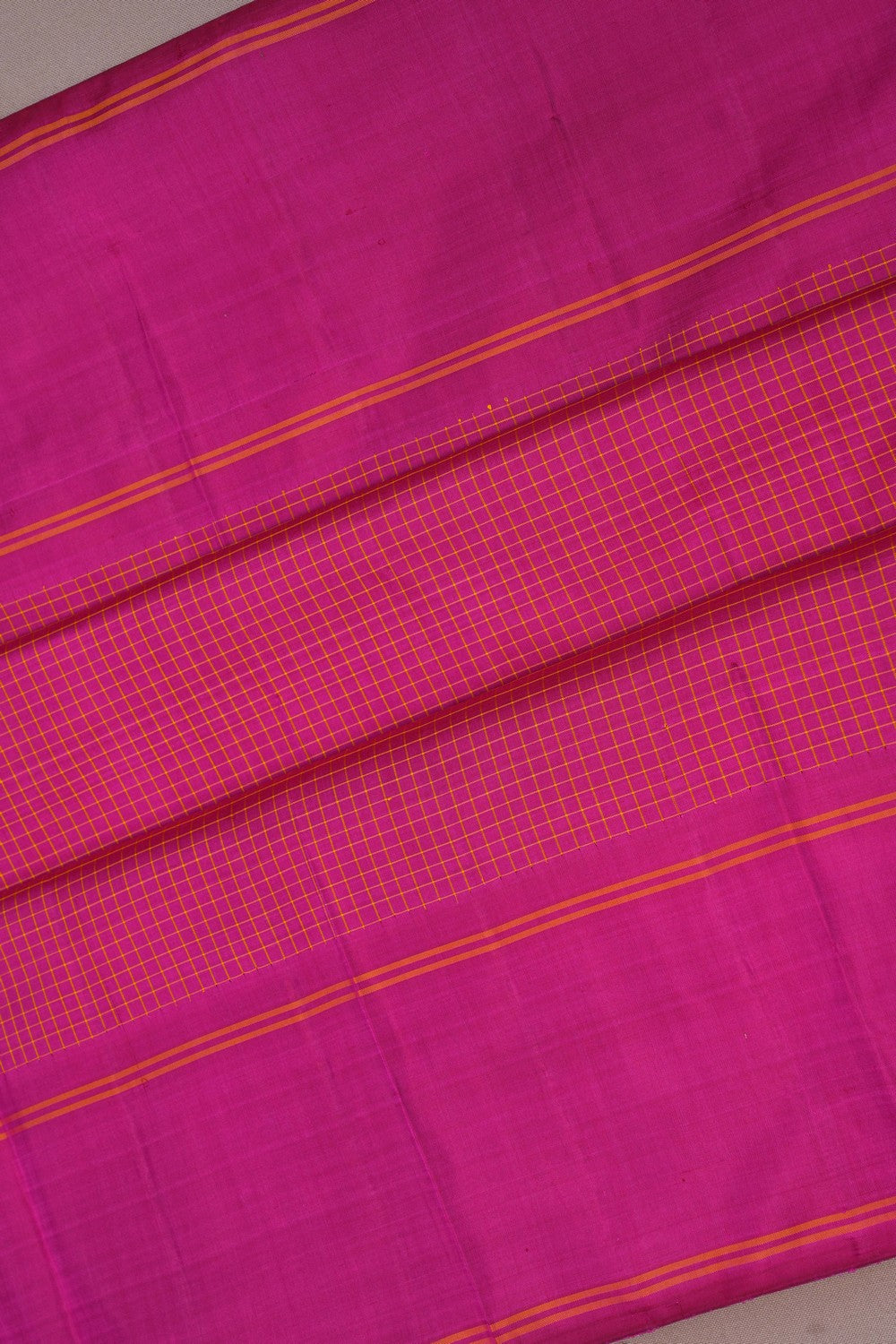 Image of Arani Silk Kattam Pink Saree