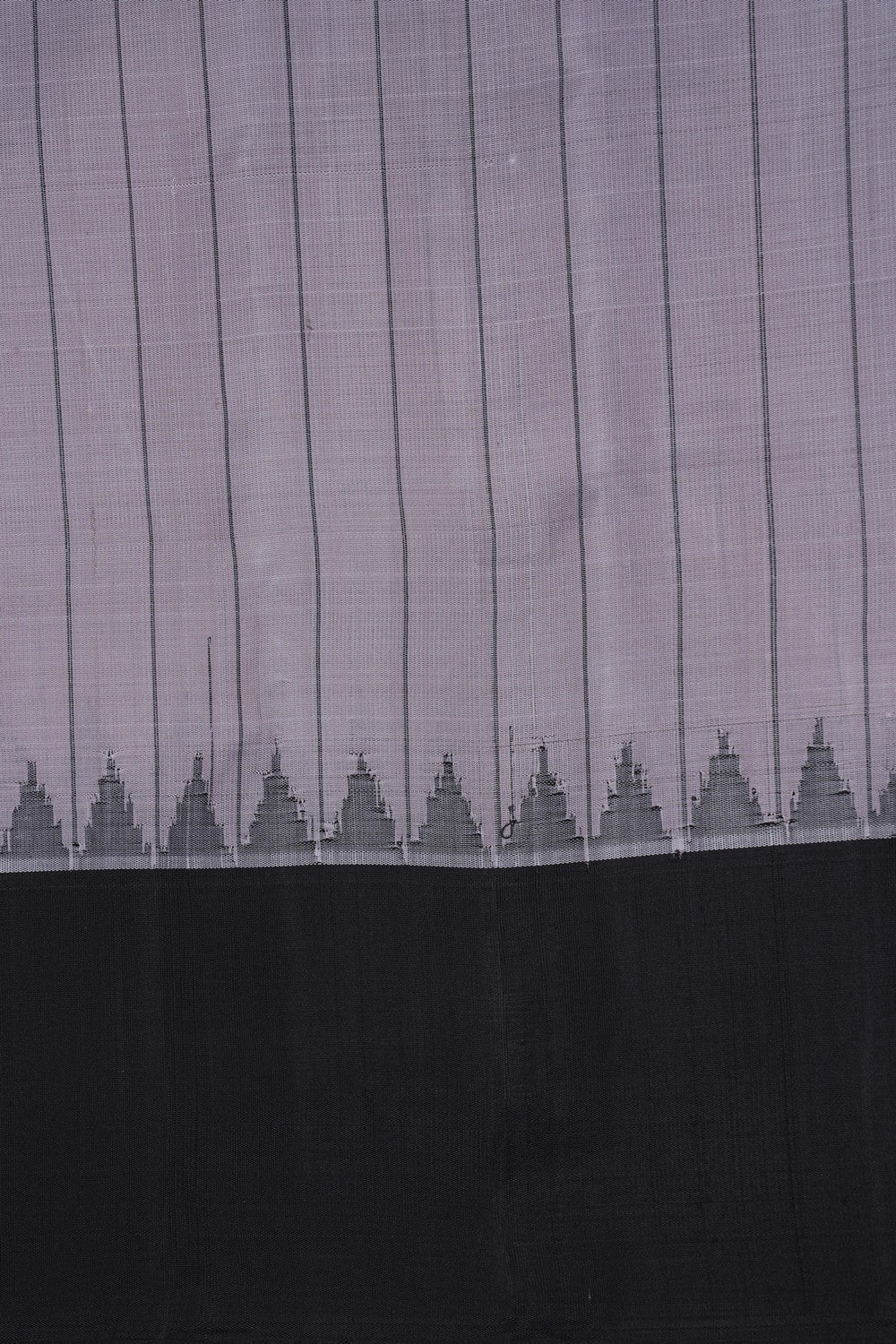 Image of Gadwal Silk Grey Saree