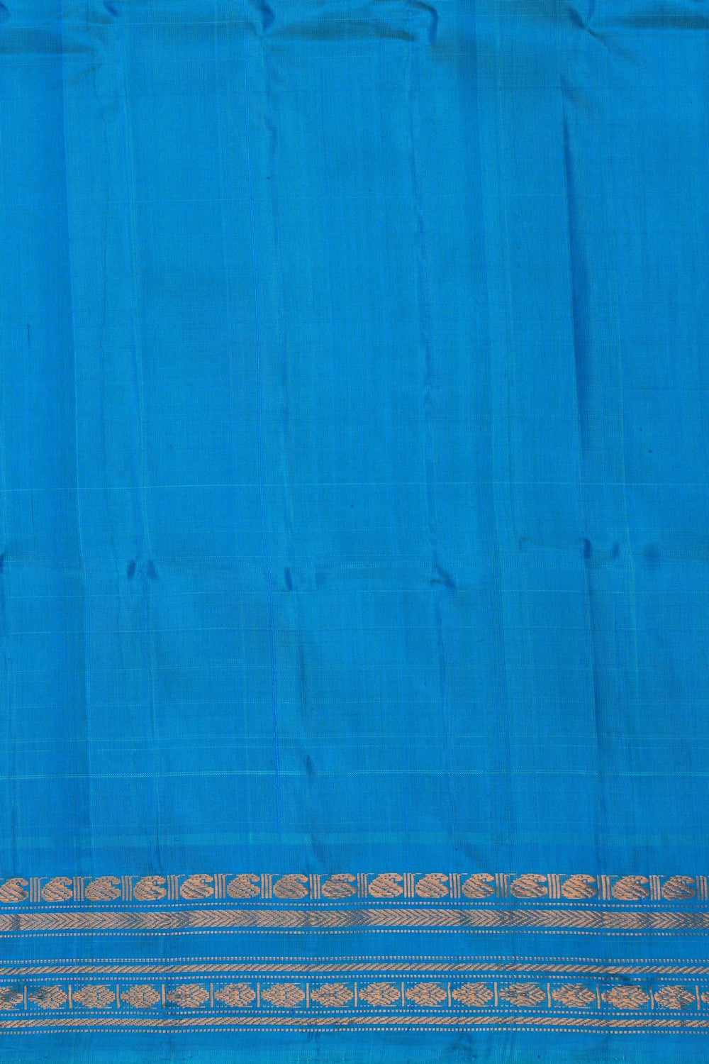 Image of Gadwal Silk Pastel Blue Saree