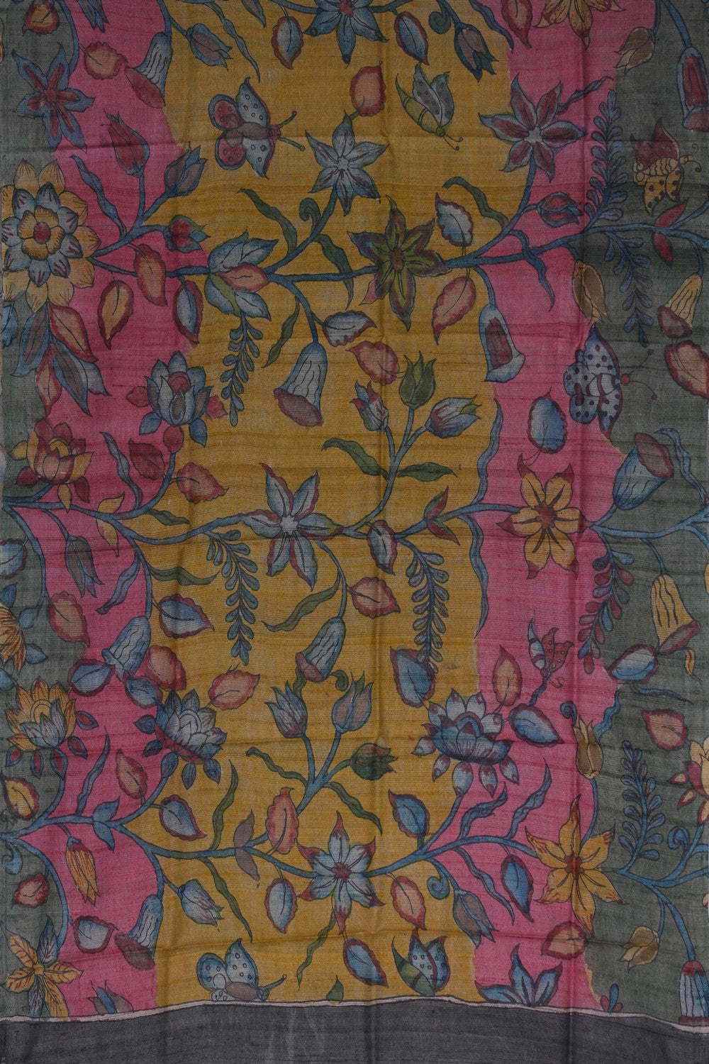 Image of Kalamkari Unstitched Suit Set Fabric (3 Pcs Set)