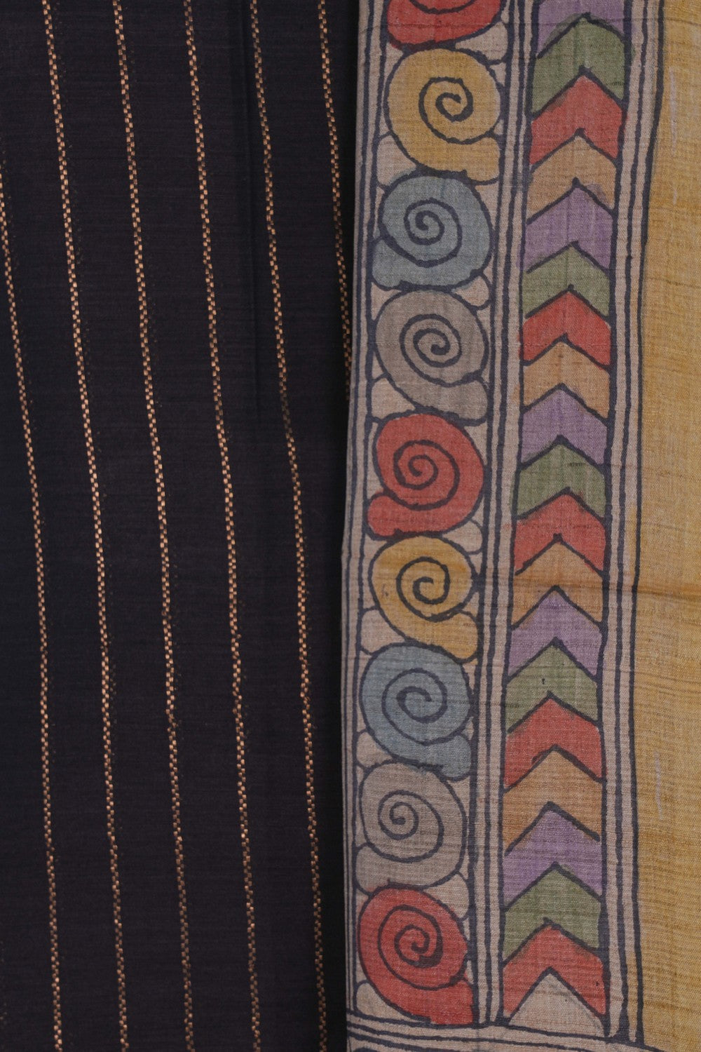 Image of Kalamkari Unstitched Suit Set Fabric (3 Pcs Set)