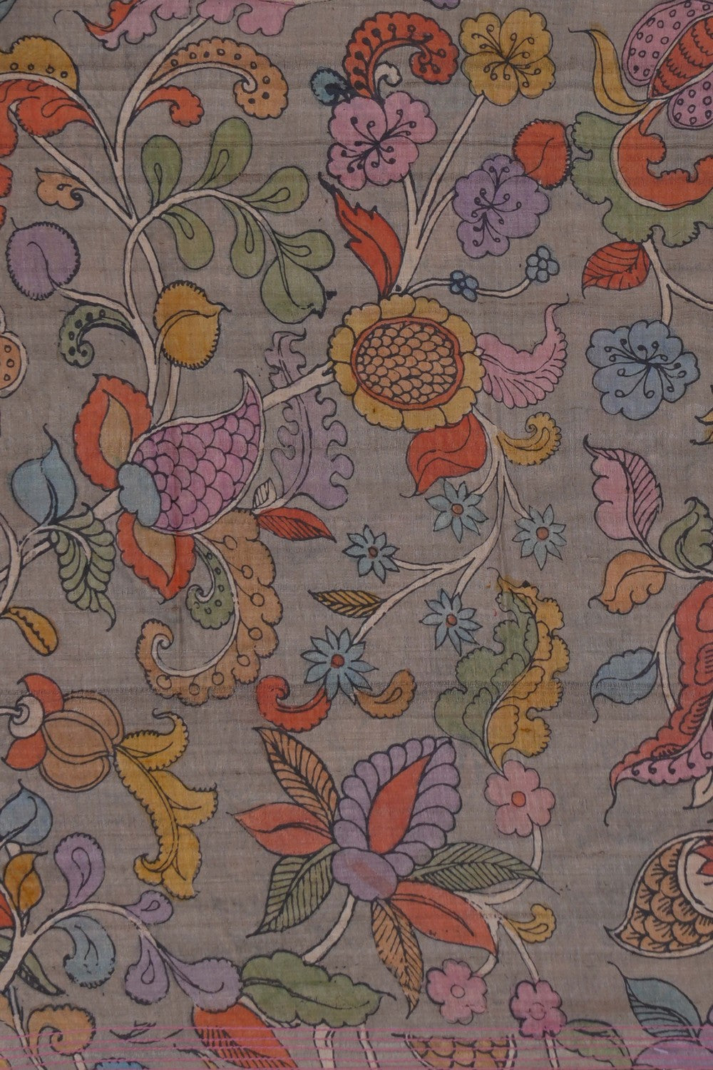 Image of Kalamkari Unstitched Suit Set Fabric (3 Pcs Set)