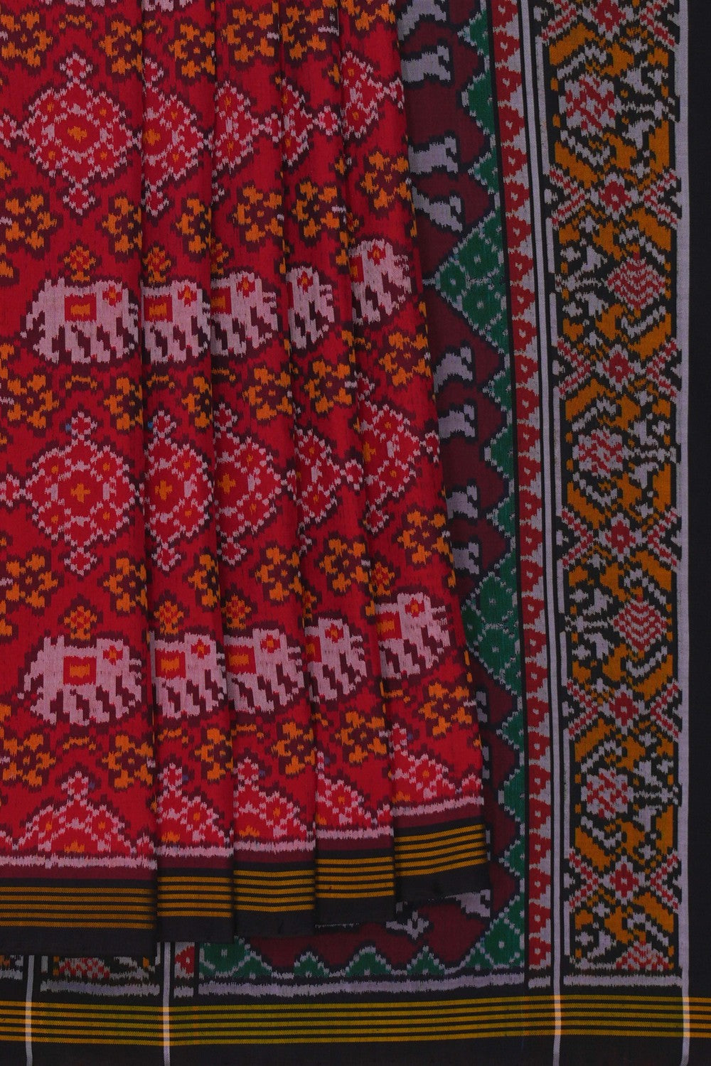 Image of Rajkot Silk Red Saree