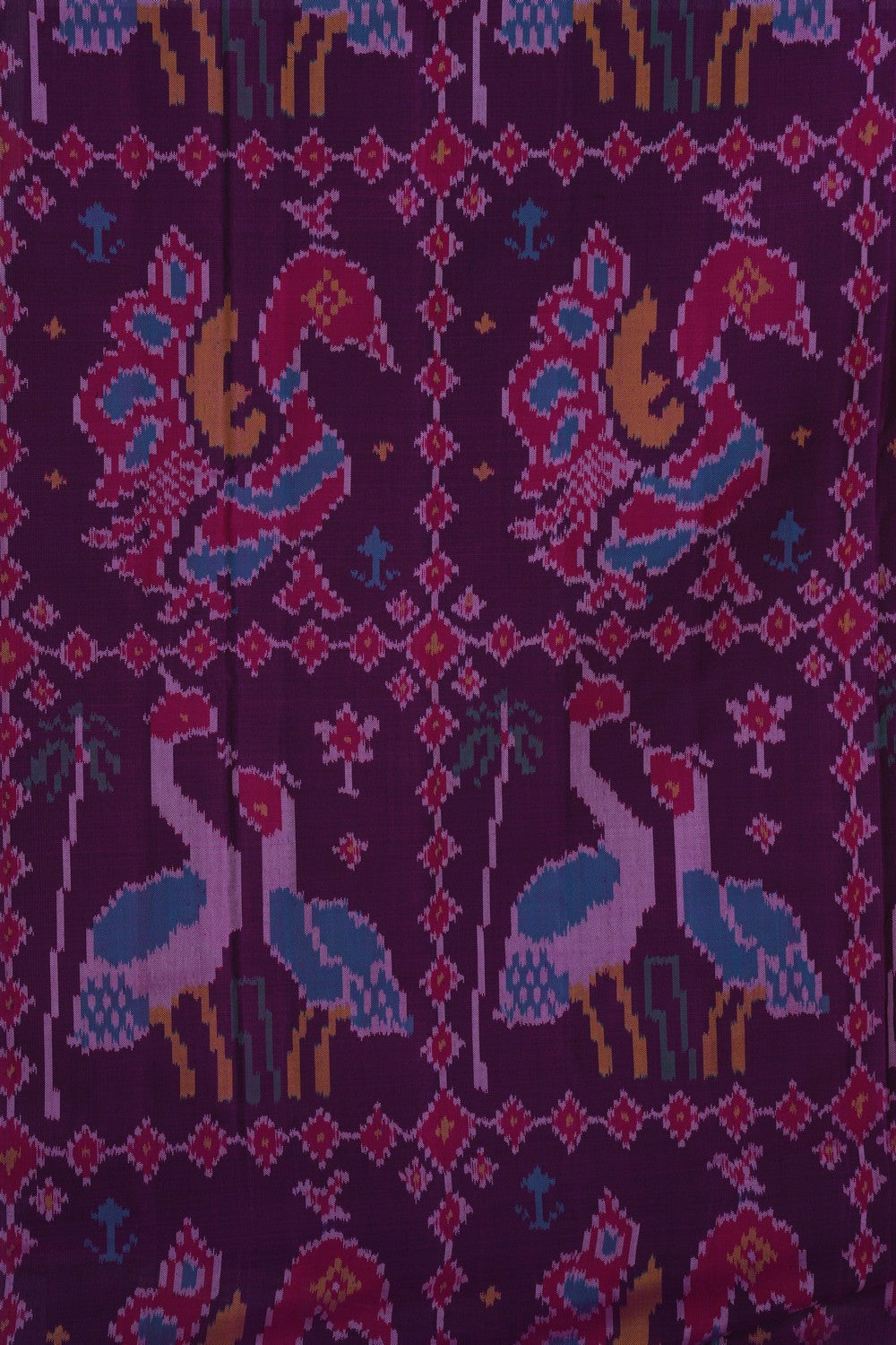 Image of Rajkot Silk Purple Saree