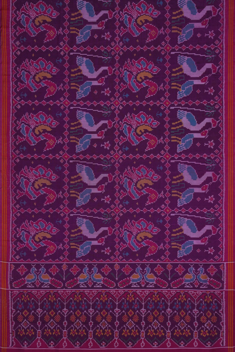 Image of Rajkot Silk Purple Saree
