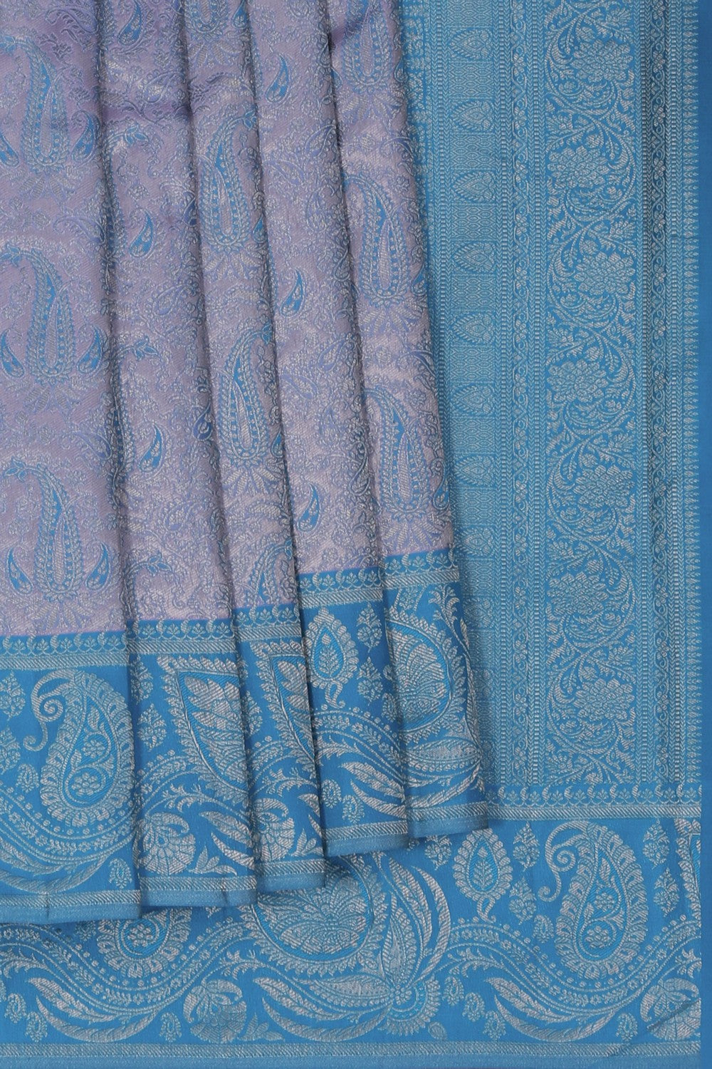 Image of Kanchipattu Brocade Lavender-Purple Saree