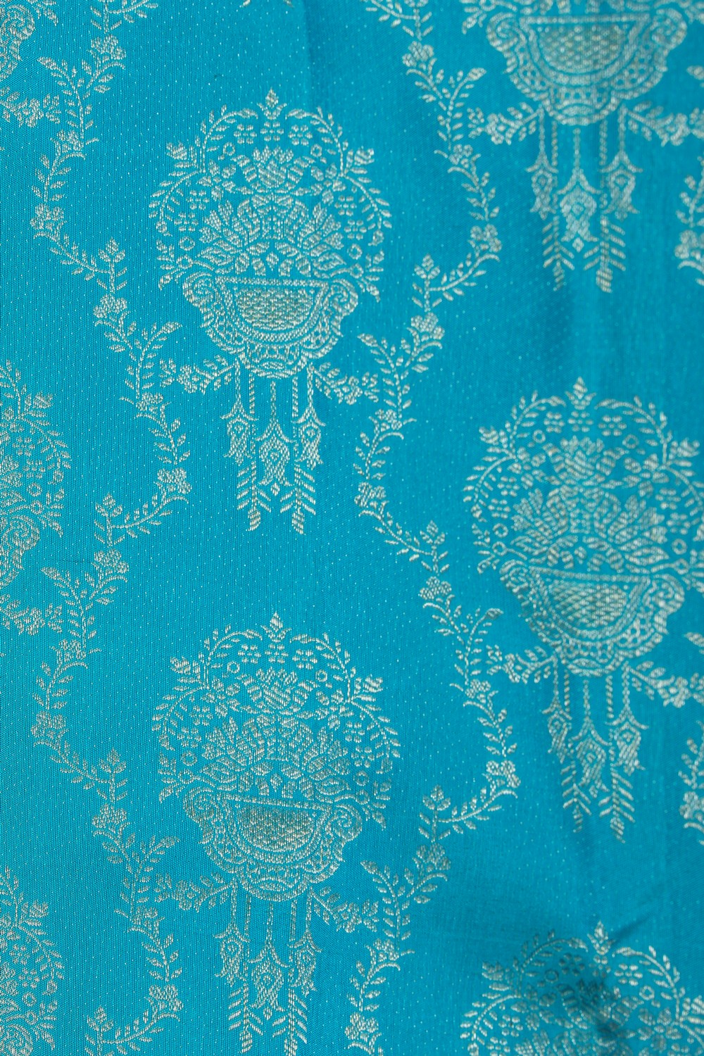 Image of Kanchipattu Brocade Anand Blue Saree