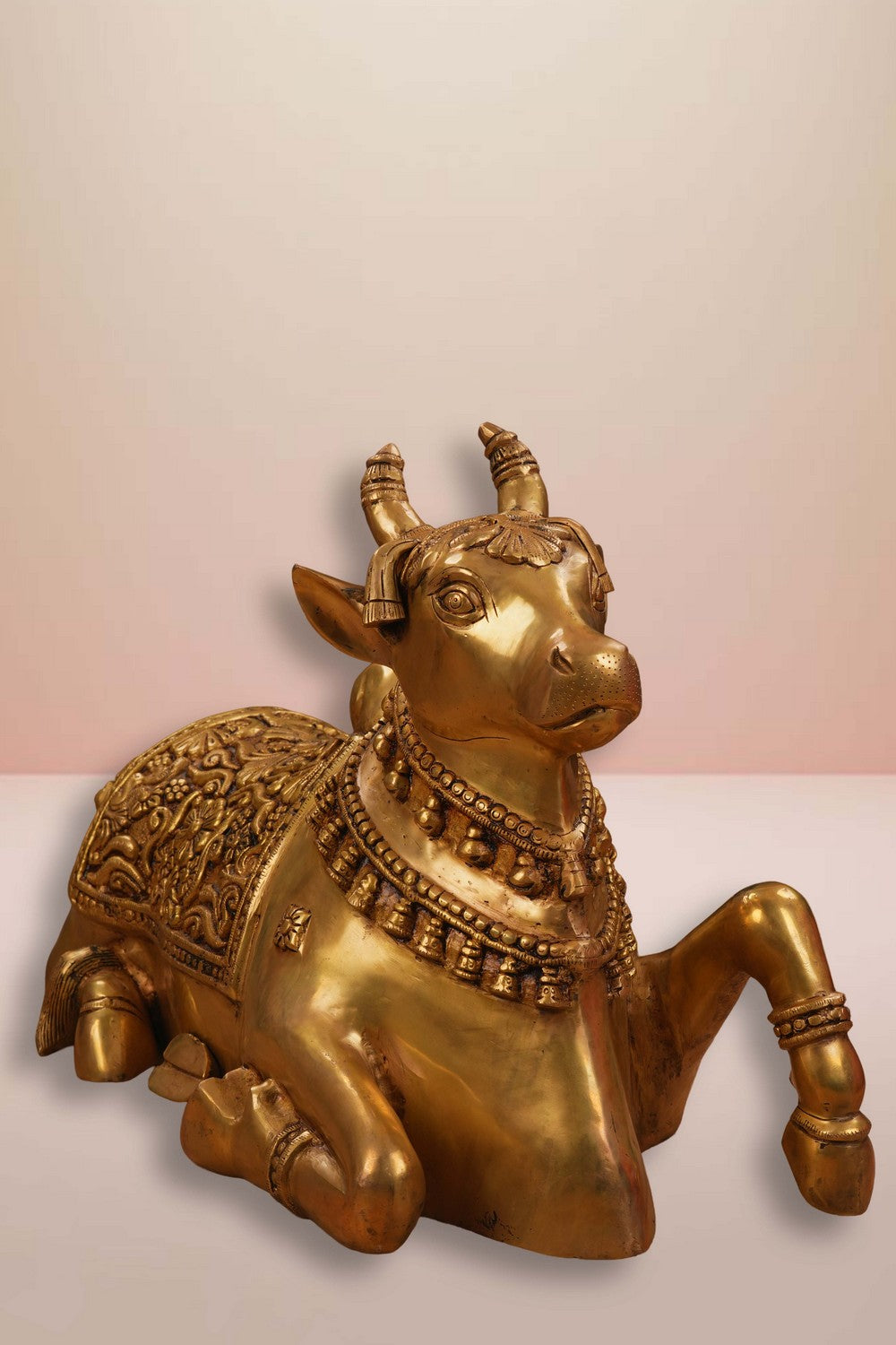 Image of Brass Nandi Sitting Idol