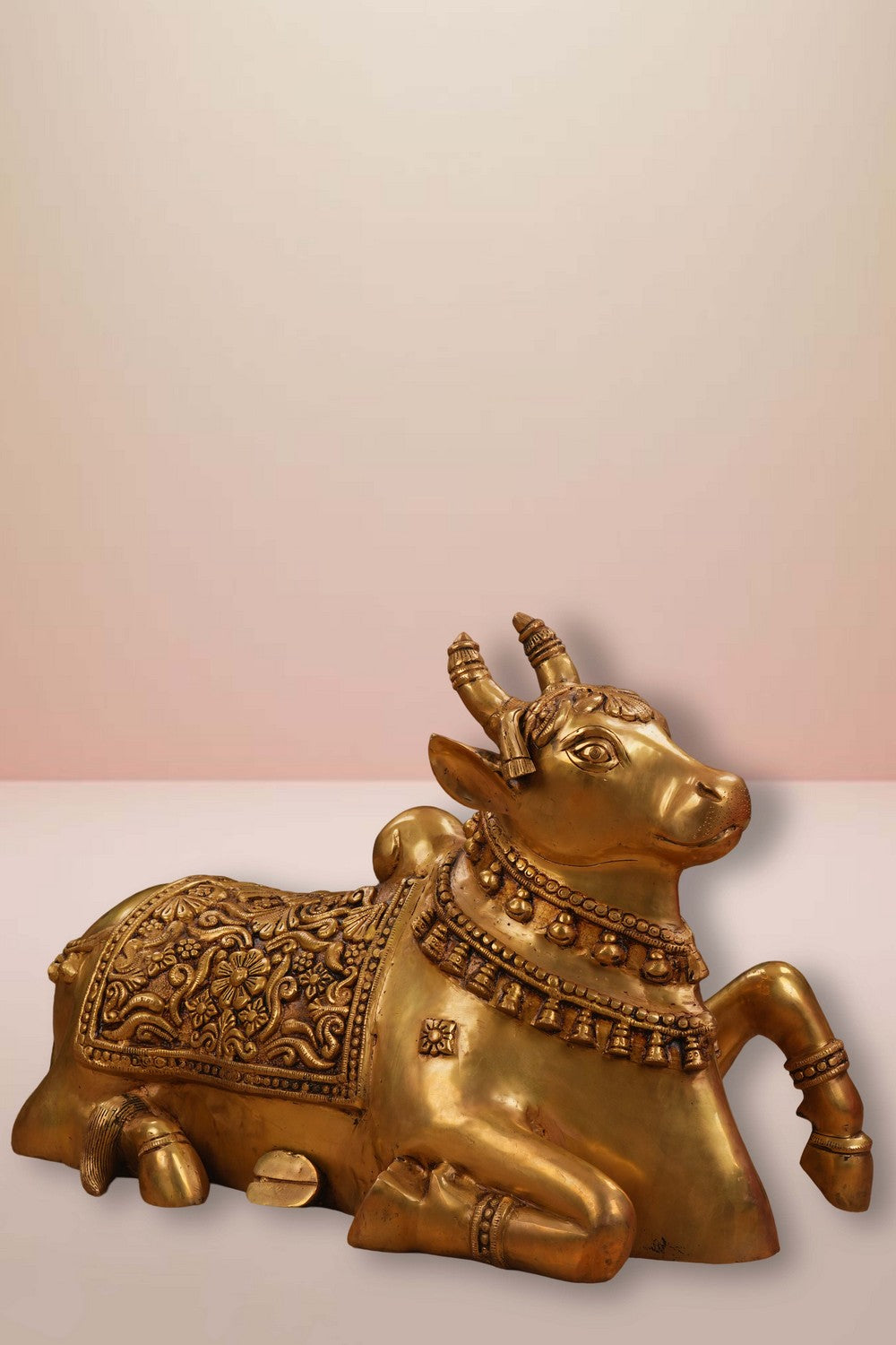 Image of Brass Nandi Sitting Idol