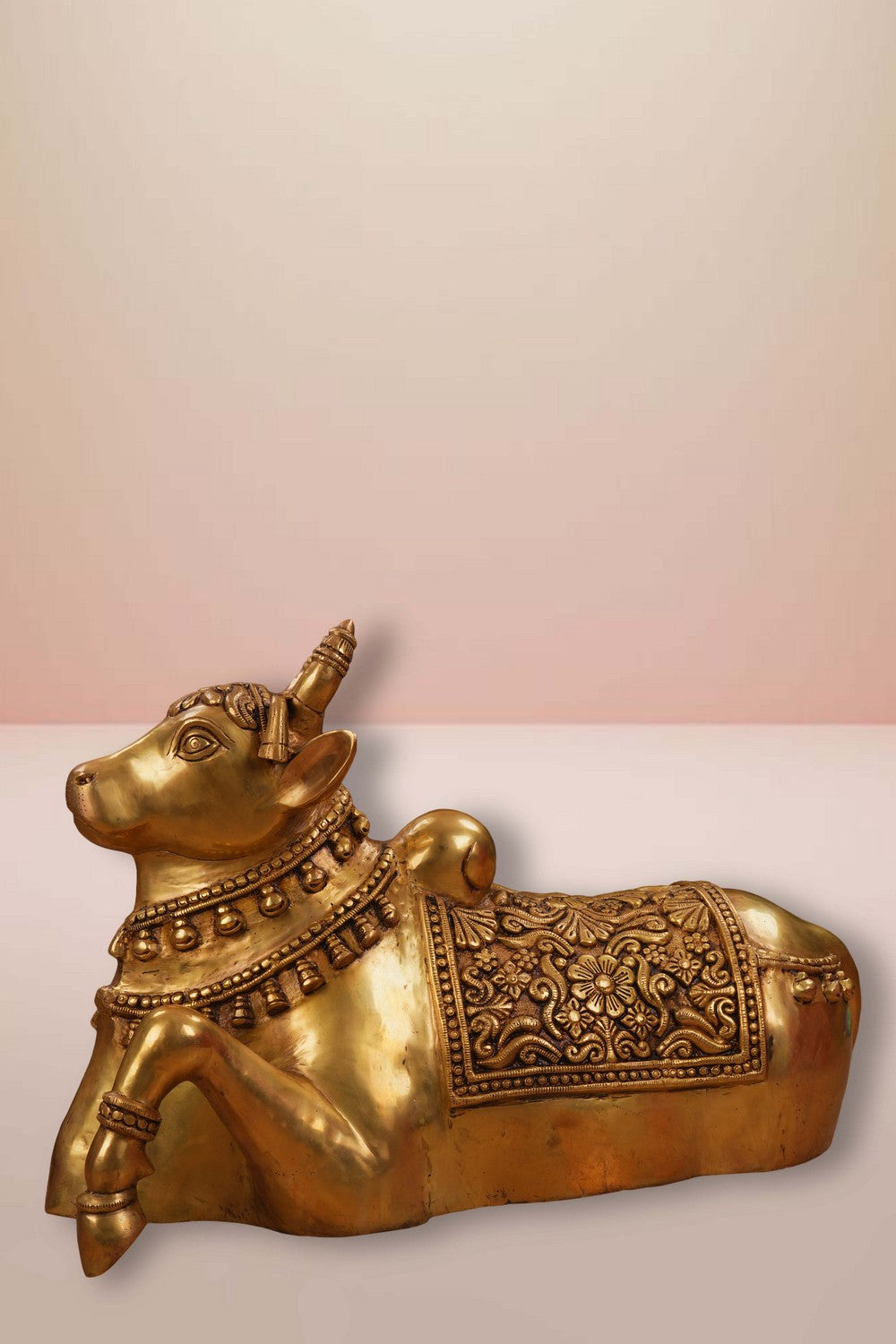Image of Brass Nandi Sitting Idol