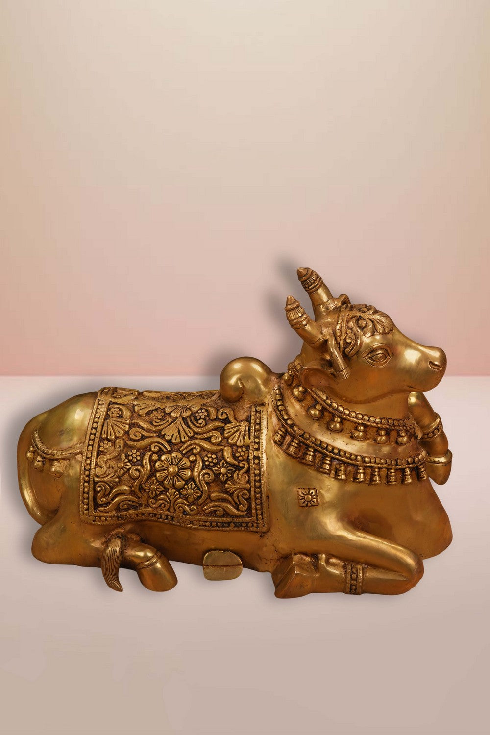 Image of Brass Nandi Sitting Idol