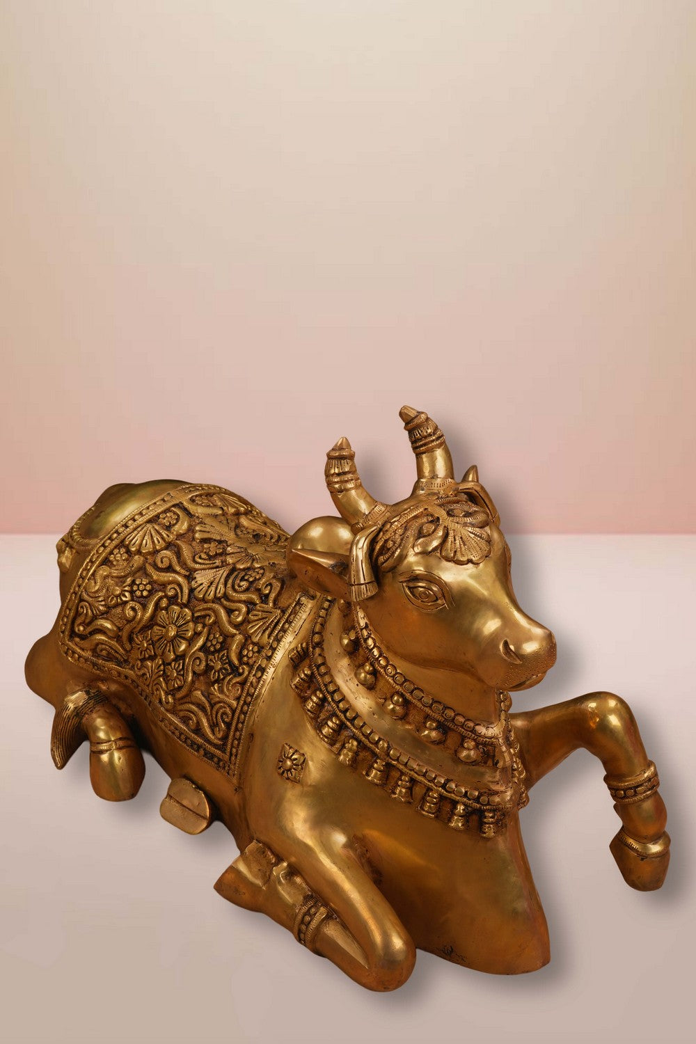 Image of Brass Nandi Sitting Idol