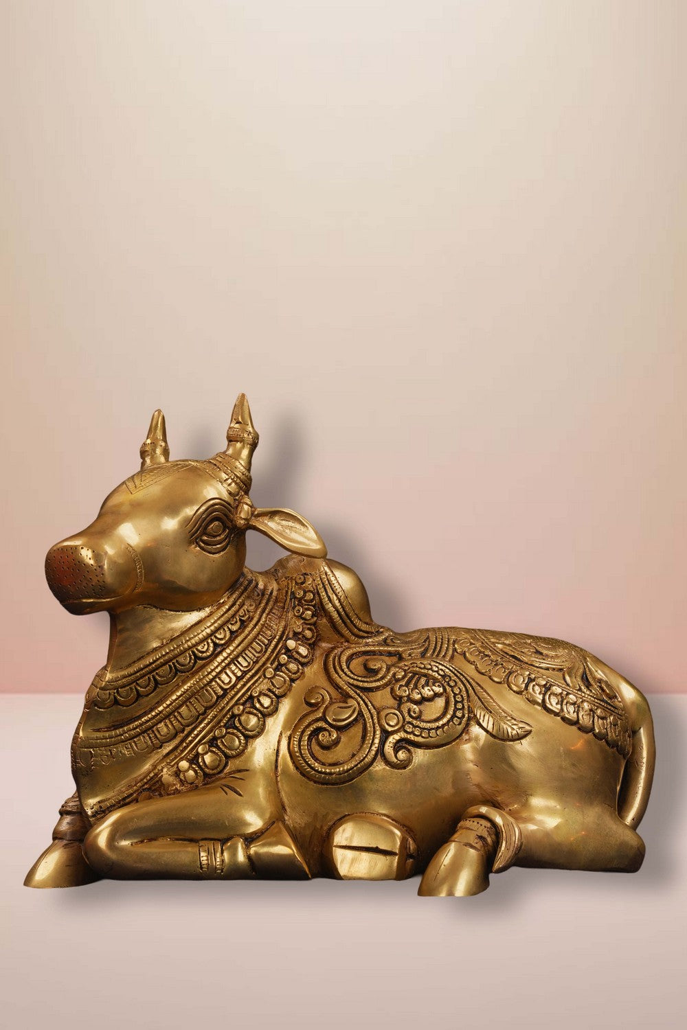 Image of Brass Nandi Sitting Idol