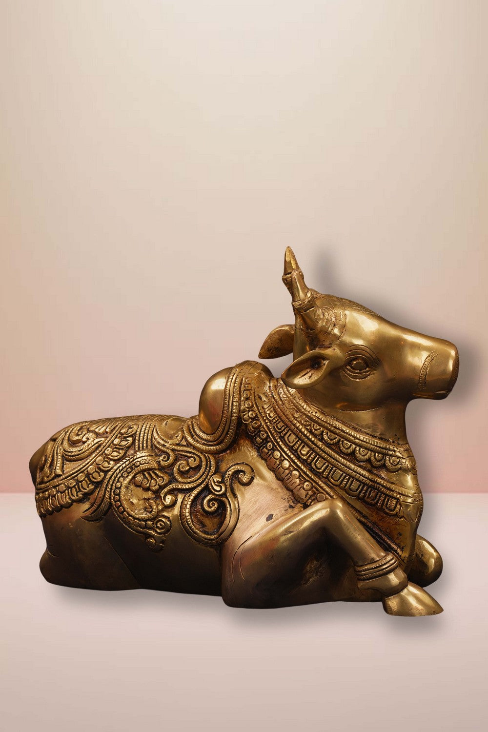 Image of Brass Nandi Sitting Idol