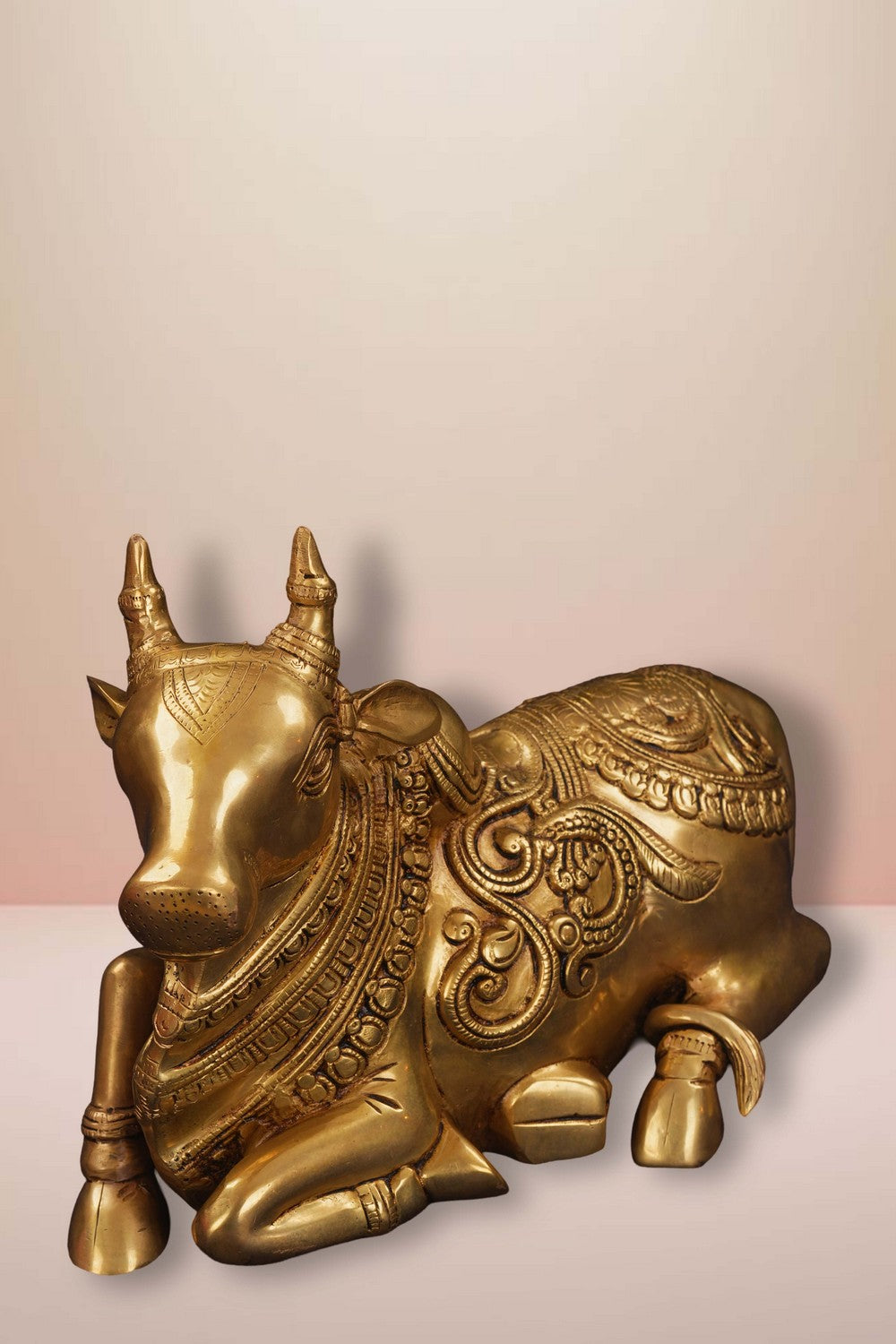 Image of Brass Nandi Sitting Idol